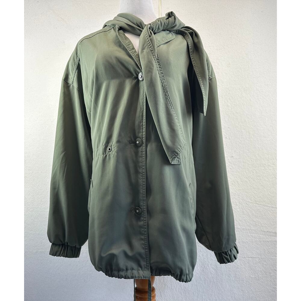 Adrian Jordan Oversized Hooded Vintage 90's Raincoat SZ XXL Minimalist Classic